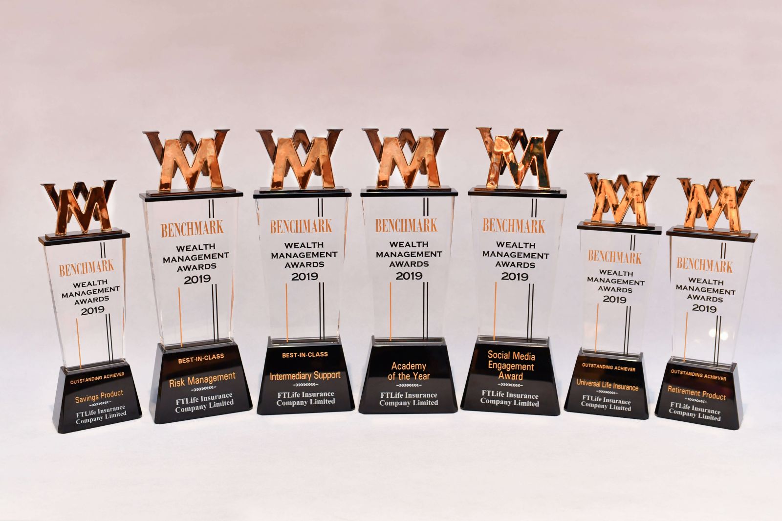 FTLife won 7 awards at the 10th Annual BENCHMARK Wealth Management Awards