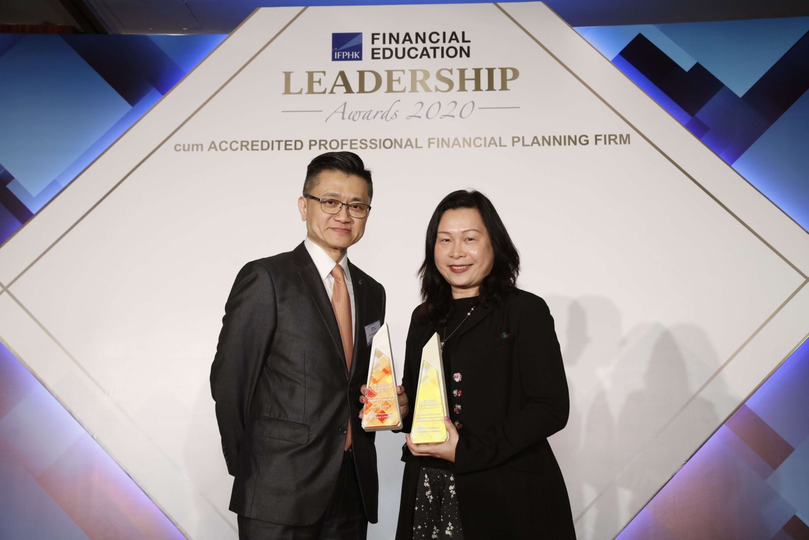 FTLife won two awards at the IFPHK Financial Education Leadership Awards